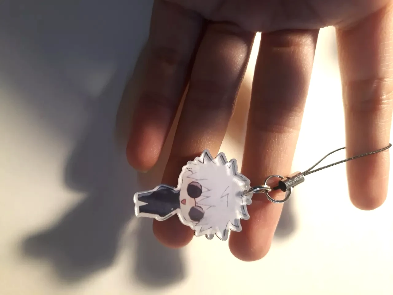 Móc Treo Điện Thoại, Dây Đeo Điện Thoại, Móc Khóa Acrylic Jujutsu Kaisen Gojo Satoru Anime Chibi Cute Theo Yêu Cầu Mica Trong Suốt In 2 Mặt , Trang Trí Treo Cặp, Balo 4