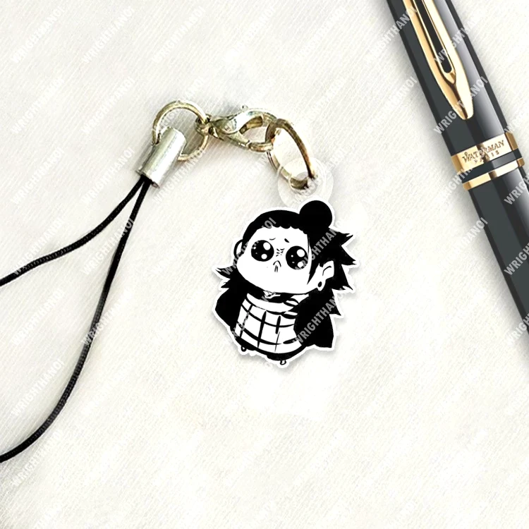 Móc Treo Điện Thoại, Dây Đeo Điện Thoại, Móc Khóa Jujutsu Kaisen Gojo Manga Anime Chibi Cute Trang Trí Điện Thoại 4