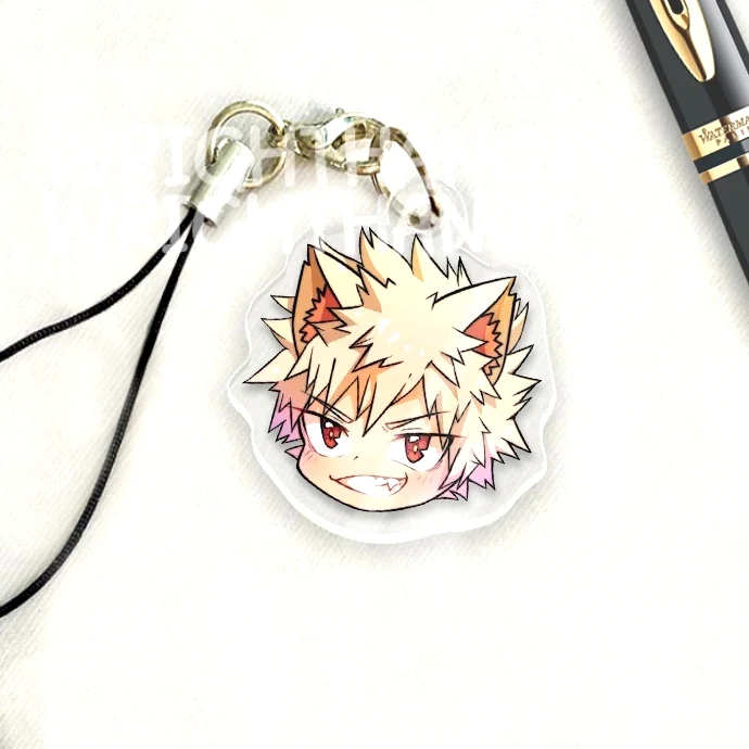 Móc Treo Điện Thoại, Dây Đeo Điện Thoại, Móc Khóa Acrylic My Hero Academia Manga Anime Chibi Cute Trang Trí Điện Thoại 5