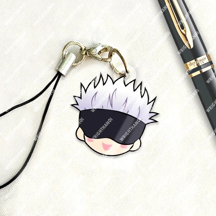 Móc Treo Điện Thoại, Dây Đeo Điện Thoại, Móc Khóa Jujutsu Kaisen Gojo Manga Anime Chibi Cute Trang Trí Điện Thoại 5