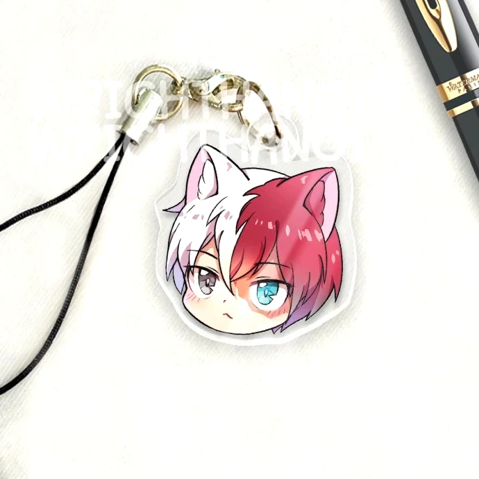 Móc Treo Điện Thoại, Dây Đeo Điện Thoại, Móc Khóa Acrylic My Hero Academia Manga Anime Chibi Cute Trang Trí Điện Thoại 6