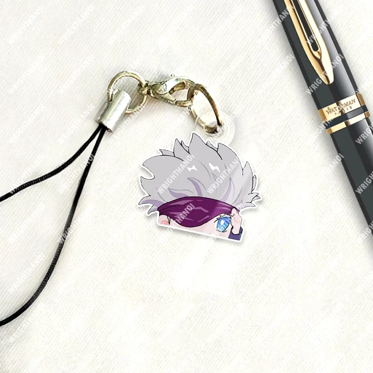Móc Treo Điện Thoại, Dây Đeo Điện Thoại, Móc Khóa Jujutsu Kaisen Gojo Manga Anime Chibi Cute Trang Trí Điện Thoại 6