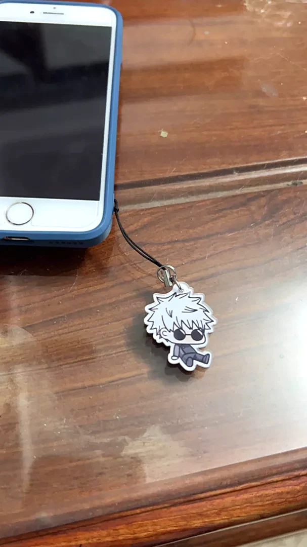 Móc Treo Điện Thoại, Dây Đeo Điện Thoại, Móc Khóa Acrylic Jujutsu Kaisen Gojo Satoru Anime Chibi Cute Theo Yêu Cầu Mica Trong Suốt In 2 Mặt , Trang Trí Treo Cặp, Balo 7