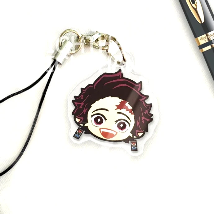 Móc Treo Điện Thoại, Dây Đeo Điện Thoại, Móc Khóa Acrylic Kimetsu No Yaiba Nezuko Anime Chibi Cute, Theo Yêu Cầu Mica Trong Suốt In 2 Mặt , Trang Trí Treo Cặp, Balo 7