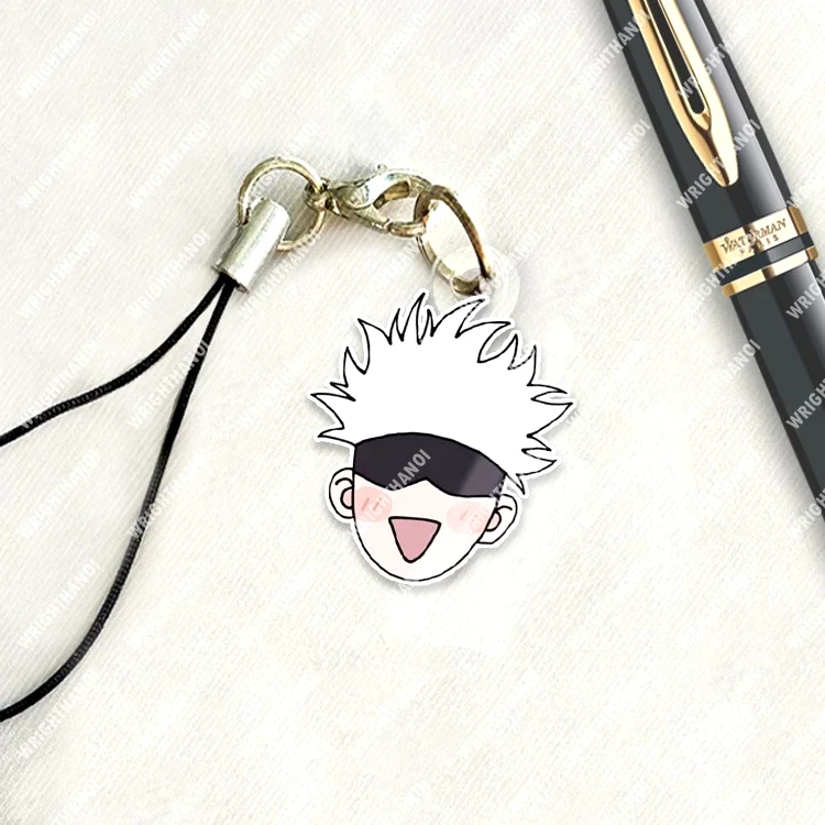 Móc Treo Điện Thoại, Dây Đeo Điện Thoại, Móc Khóa Jujutsu Kaisen Gojo Manga Anime Chibi Cute Trang Trí Điện Thoại 7