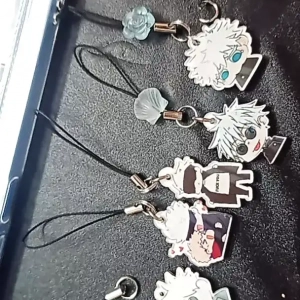 Móc Treo Điện Thoại, Dây Đeo Điện Thoại, Móc Khóa Acrylic Jujutsu Kaisen Gojo Satoru Anime Chibi Cute Theo Yêu Cầu Mica Trong Suốt In 2 Mặt , Trang Trí Treo Cặp, Balo