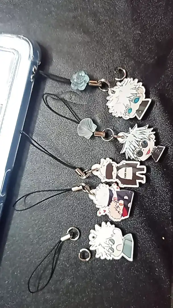 Móc Treo Điện Thoại, Dây Đeo Điện Thoại, Móc Khóa Acrylic Jujutsu Kaisen Gojo Satoru Anime Chibi Cute Theo Yêu Cầu Mica Trong Suốt In 2 Mặt , Trang Trí Treo Cặp, Balo