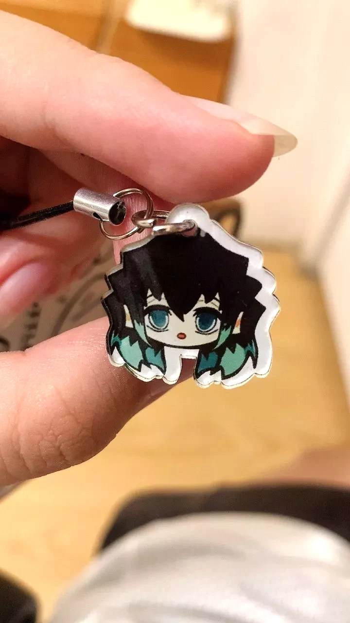 Móc Treo Điện Thoại, Dây Đeo Điện Thoại, Móc Khóa Acrylic Kimetsu No Yaiba Nezuko Anime Chibi Cute, Theo Yêu Cầu Mica Trong Suốt In 2 Mặt , Trang Trí Treo Cặp, Balo