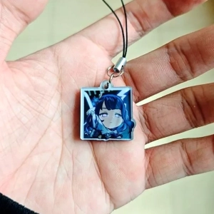 Móc Treo Điện Thoại, Dây Đeo Điện Thoại, Móc Khóa Acrylic Raiden Genshin Impact Anime Chibi Cute Trang Trí Điện Thoại