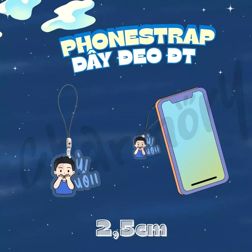 Phonestrap/keyring "Ùi Uôi" Quân AP Running Man Mica Acrylic Xinh Iuu 3 Phonestrap/keyring "Ùi Uôi" Quân AP Running Man Mica Acrylic Xinh Iuu 2