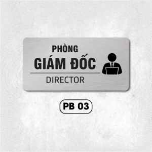 Phòng Tổng Thống, Phòng Của Vua - Biển Tên Các Phòng Ban Chất Liệu Alu Bạc 1