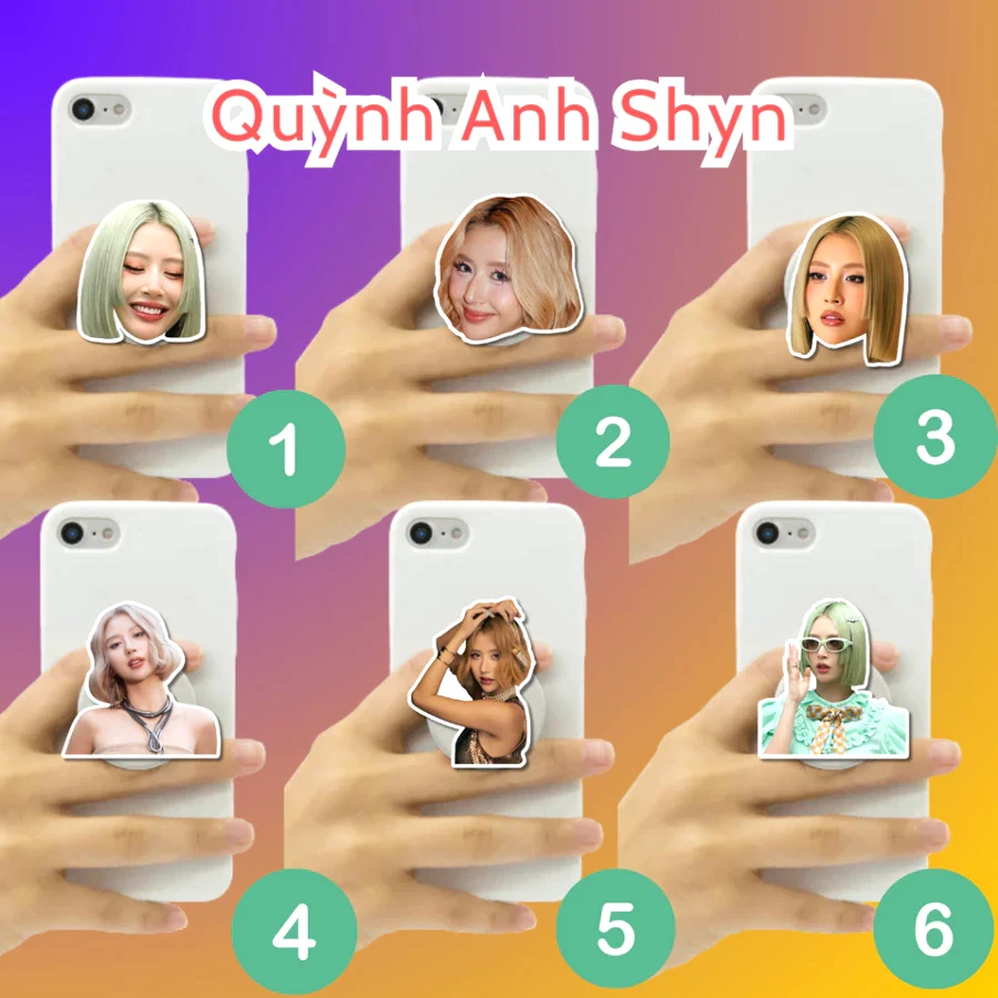 Popsocket Idol, Giá Đỡ Điện Thoại Griptok In Theo Yêu Cầu, Mẫu Có Sẵn LyLy, Miu Lê, Pháo, Juky San, Lamoon, Đào Tử A1J 9 Popsocket Idol, Giá Đỡ Điện Thoại Griptok In Theo Yêu Cầu, Mẫu Có Sẵn LyLy, Miu Lê, Pháo, Juky San, Lamoon, Đào Tử A1J 8