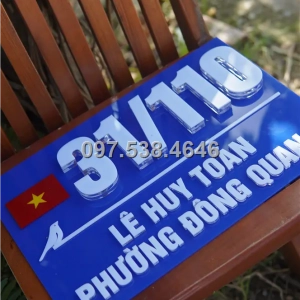 Biển Số Nhà Đẹp Hiện Đại tại Tuy Hòa -Phú Yên
 Kích Thước 30x20, Số Nổi 8mm, Chữ Nổi 2mm, Chất Liệu Mica, Alu , Mực Uv, Làm Theo Yêu Cầu, Miễn Phí Thiết Kế Và Miễn Phí Vận Chuyển Tận Nhà