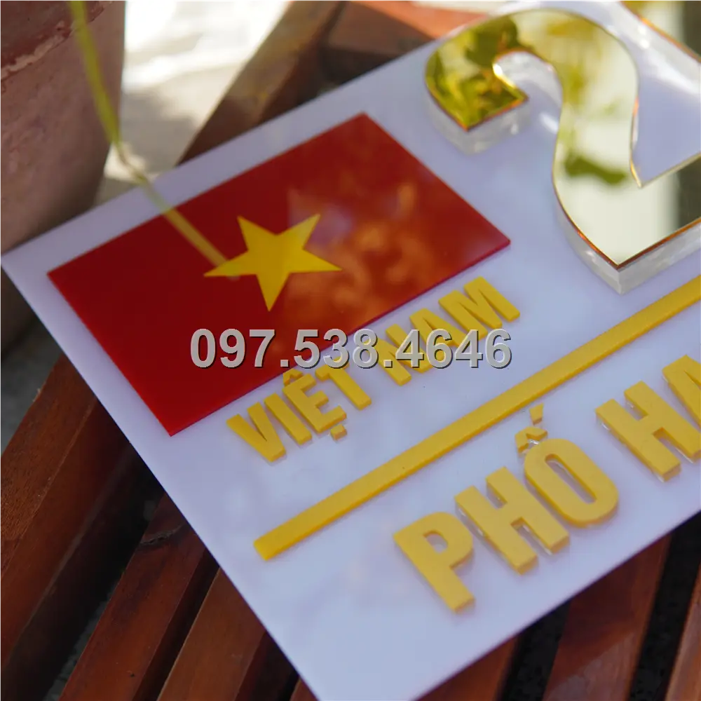 Biển Số Nhà Đẹp Hiện Đại tại Vị Thanh -Hậu Giang Kích Thước 30x20, Số Nổi 8mm, Chữ Nổi 2mm, Chất Liệu Mica, Alu , Mực Uv, Làm Theo Yêu Cầu, Miễn Phí Thiết Kế Và Miễn Phí Vận Chuyển Tận Nhà 14 Biển Số Nhà Đẹp Hiện Đại tại Vị Thanh -Hậu Giang
Kích Thước 30x20, Số Nổi 8mm, Chữ Nổi 2mm, Chất Liệu Mica, Alu , Mực Uv, Làm Theo Yêu Cầu, Miễn Phí Thiết Kế Và Miễn Phí Vận Chuyển Tận Nhà - Ảnh 14