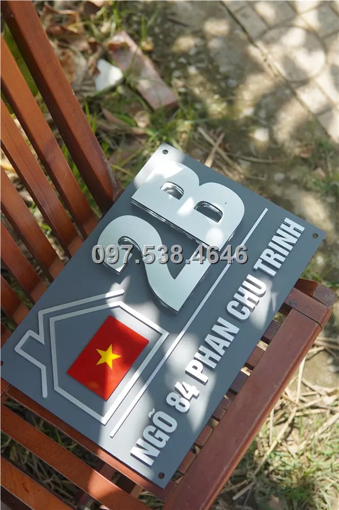 Biển Số Nhà Đẹp Hiện Đại tại Trà Vinh Kích Thước 30x20, Số Nổi 8mm, Chữ Nổi 2mm, Chất Liệu Mica, Alu , Mực Uv, Làm Theo Yêu Cầu, Miễn Phí Thiết Kế Và Miễn Phí Vận Chuyển Tận Nhà 3 Biển Số Nhà Đẹp Hiện Đại tại Trà Vinh
Kích Thước 30x20, Số Nổi 8mm, Chữ Nổi 2mm, Chất Liệu Mica, Alu , Mực Uv, Làm Theo Yêu Cầu, Miễn Phí Thiết Kế Và Miễn Phí Vận Chuyển Tận Nhà - Ảnh 3