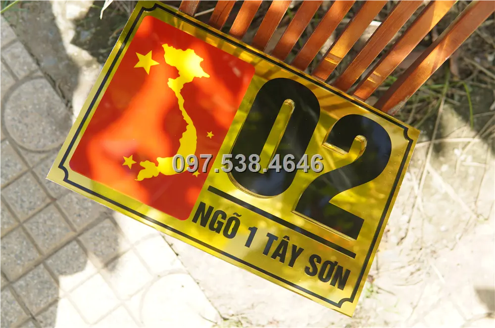 Biển Số Nhà Đẹp Hiện Đại tại Thái Nguyên Kích Thước 30x20, Số Nổi 8mm, Chữ Nổi 2mm, Chất Liệu Mica, Alu , Mực Uv, Làm Theo Yêu Cầu, Miễn Phí Thiết Kế Và Miễn Phí Vận Chuyển Tận Nhà 7 Biển Số Nhà Đẹp Hiện Đại tại Thái Nguyên
Kích Thước 30x20, Số Nổi 8mm, Chữ Nổi 2mm, Chất Liệu Mica, Alu , Mực Uv, Làm Theo Yêu Cầu, Miễn Phí Thiết Kế Và Miễn Phí Vận Chuyển Tận Nhà - Ảnh 7