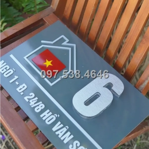 Biển Số Nhà Đẹp Hiện Đại tại Tuyên Quang
Kích Thước 30x20, Số Nổi 8mm, Chữ Nổi 2mm, Chất Liệu Mica, Alu , Mực Uv, Làm Theo Yêu Cầu, Miễn Phí Thiết Kế Và Miễn Phí Vận Chuyển Tận Nhà