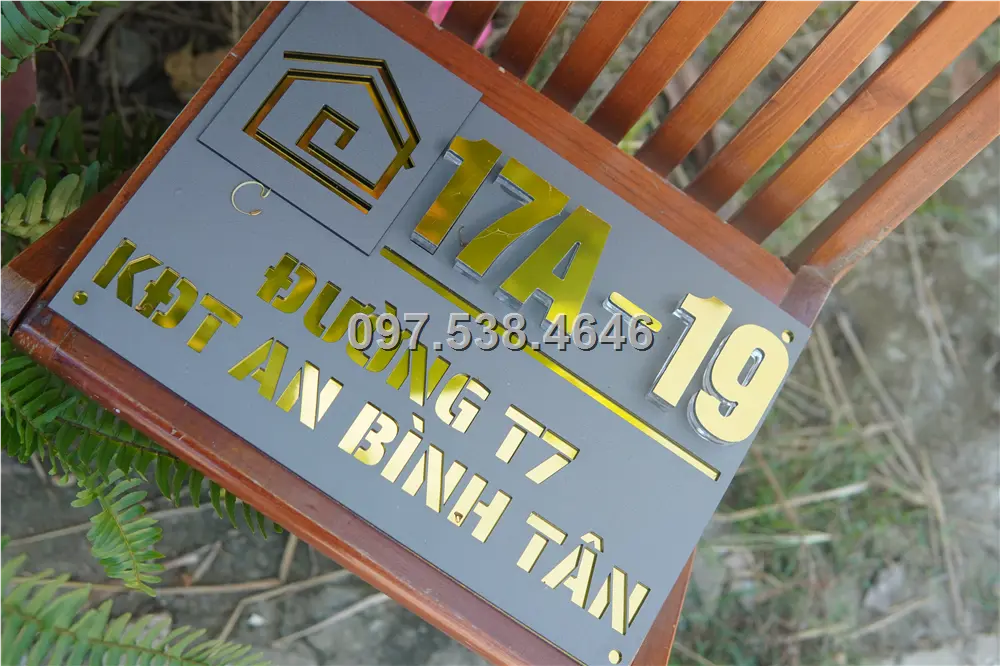 Biển Số Nhà Đẹp Hiện Đại tại Từ Sơn -Bắc Ninh Kích Thước 30x20, Số Nổi 8mm, Chữ Nổi 2mm, Chất Liệu Mica, Alu , Mực Uv, Làm Theo Yêu Cầu, Miễn Phí Thiết Kế Và Miễn Phí Vận Chuyển Tận Nhà 7 Biển Số Nhà Đẹp Hiện Đại tại Từ Sơn -Bắc Ninh
Kích Thước 30x20, Số Nổi 8mm, Chữ Nổi 2mm, Chất Liệu Mica, Alu , Mực Uv, Làm Theo Yêu Cầu, Miễn Phí Thiết Kế Và Miễn Phí Vận Chuyển Tận Nhà - Ảnh 7