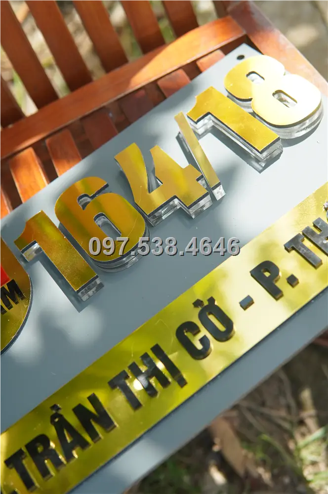 Biển Số Nhà Đẹp Hiện Đại tại Thuận An -Bình Dương Kích Thước 30x20, Số Nổi 8mm, Chữ Nổi 2mm, Chất Liệu Mica, Alu , Mực Uv, Làm Theo Yêu Cầu, Miễn Phí Thiết Kế Và Miễn Phí Vận Chuyển Tận Nhà 11 Biển Số Nhà Đẹp Hiện Đại tại Thuận An -Bình Dương
Kích Thước 30x20, Số Nổi 8mm, Chữ Nổi 2mm, Chất Liệu Mica, Alu , Mực Uv, Làm Theo Yêu Cầu, Miễn Phí Thiết Kế Và Miễn Phí Vận Chuyển Tận Nhà - Ảnh 11