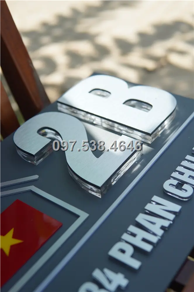 Biển Số Nhà Đẹp Hiện Đại tại Trà Vinh Kích Thước 30x20, Số Nổi 8mm, Chữ Nổi 2mm, Chất Liệu Mica, Alu , Mực Uv, Làm Theo Yêu Cầu, Miễn Phí Thiết Kế Và Miễn Phí Vận Chuyển Tận Nhà 9 Biển Số Nhà Đẹp Hiện Đại tại Trà Vinh
Kích Thước 30x20, Số Nổi 8mm, Chữ Nổi 2mm, Chất Liệu Mica, Alu , Mực Uv, Làm Theo Yêu Cầu, Miễn Phí Thiết Kế Và Miễn Phí Vận Chuyển Tận Nhà - Ảnh 9