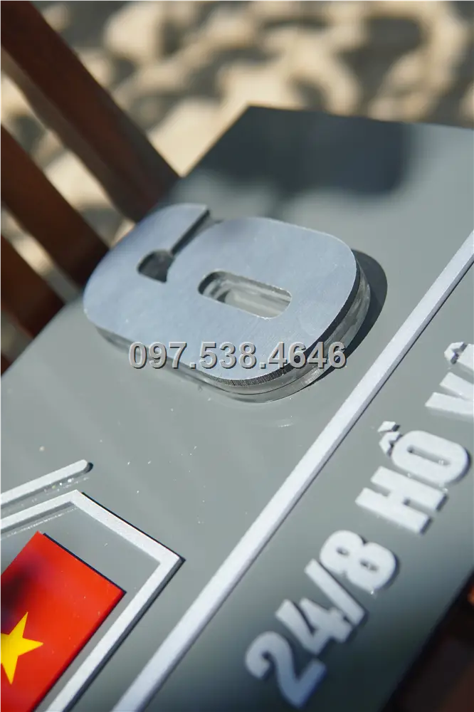 Biển Số Nhà Đẹp Hiện Đại tại Tuyên Quang Kích Thước 30x20, Số Nổi 8mm, Chữ Nổi 2mm, Chất Liệu Mica, Alu , Mực Uv, Làm Theo Yêu Cầu, Miễn Phí Thiết Kế Và Miễn Phí Vận Chuyển Tận Nhà 6 Biển Số Nhà Đẹp Hiện Đại tại Tuyên Quang
Kích Thước 30x20, Số Nổi 8mm, Chữ Nổi 2mm, Chất Liệu Mica, Alu , Mực Uv, Làm Theo Yêu Cầu, Miễn Phí Thiết Kế Và Miễn Phí Vận Chuyển Tận Nhà - Ảnh 6