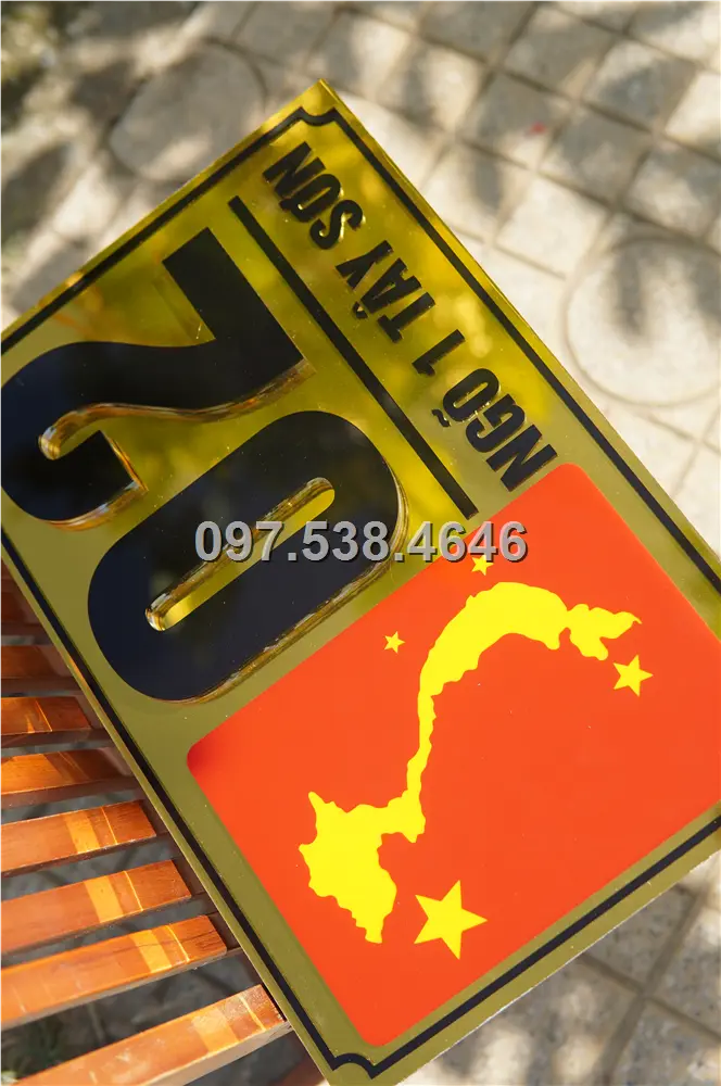 Biển Số Nhà Đẹp Hiện Đại tại Thái Nguyên Kích Thước 30x20, Số Nổi 8mm, Chữ Nổi 2mm, Chất Liệu Mica, Alu , Mực Uv, Làm Theo Yêu Cầu, Miễn Phí Thiết Kế Và Miễn Phí Vận Chuyển Tận Nhà 3 Biển Số Nhà Đẹp Hiện Đại tại Thái Nguyên
Kích Thước 30x20, Số Nổi 8mm, Chữ Nổi 2mm, Chất Liệu Mica, Alu , Mực Uv, Làm Theo Yêu Cầu, Miễn Phí Thiết Kế Và Miễn Phí Vận Chuyển Tận Nhà - Ảnh 3