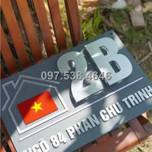 Biển Số Nhà Đẹp Hiện Đại tại Trà Vinh
 Kích Thước 30x20, Số Nổi 8mm, Chữ Nổi 2mm, Chất Liệu Mica, Alu , Mực Uv, Làm Theo Yêu Cầu, Miễn Phí Thiết Kế Và Miễn Phí Vận Chuyển Tận Nhà