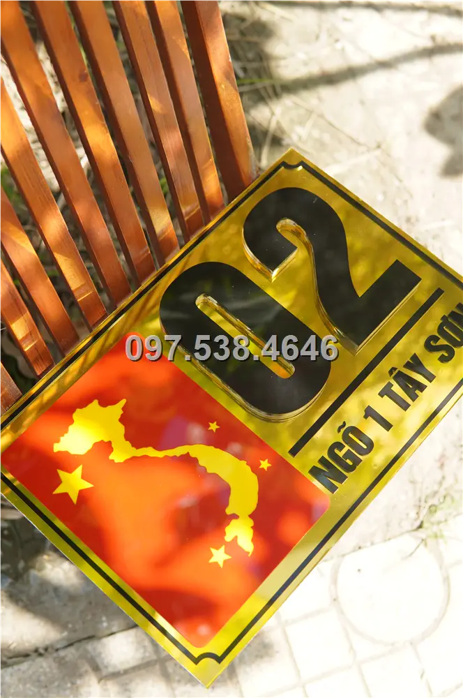 Biển Số Nhà Đẹp Hiện Đại tại Thái Nguyên Kích Thước 30x20, Số Nổi 8mm, Chữ Nổi 2mm, Chất Liệu Mica, Alu , Mực Uv, Làm Theo Yêu Cầu, Miễn Phí Thiết Kế Và Miễn Phí Vận Chuyển Tận Nhà 9 Biển Số Nhà Đẹp Hiện Đại tại Thái Nguyên
Kích Thước 30x20, Số Nổi 8mm, Chữ Nổi 2mm, Chất Liệu Mica, Alu , Mực Uv, Làm Theo Yêu Cầu, Miễn Phí Thiết Kế Và Miễn Phí Vận Chuyển Tận Nhà - Ảnh 9