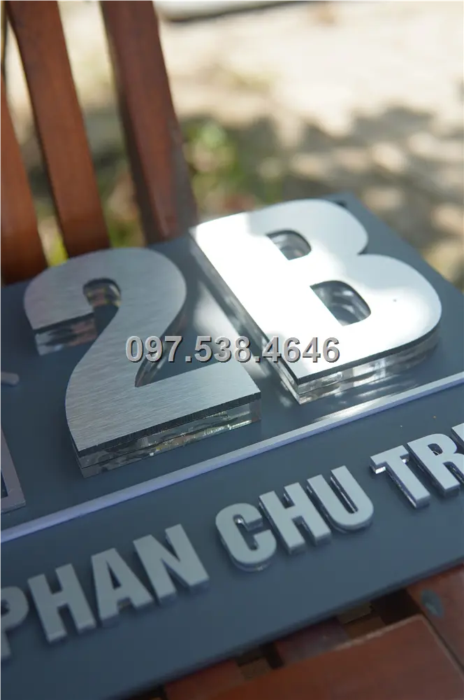 Biển Số Nhà Đẹp Hiện Đại tại Trà Vinh Kích Thước 30x20, Số Nổi 8mm, Chữ Nổi 2mm, Chất Liệu Mica, Alu , Mực Uv, Làm Theo Yêu Cầu, Miễn Phí Thiết Kế Và Miễn Phí Vận Chuyển Tận Nhà 11 Biển Số Nhà Đẹp Hiện Đại tại Trà Vinh
Kích Thước 30x20, Số Nổi 8mm, Chữ Nổi 2mm, Chất Liệu Mica, Alu , Mực Uv, Làm Theo Yêu Cầu, Miễn Phí Thiết Kế Và Miễn Phí Vận Chuyển Tận Nhà - Ảnh 11
