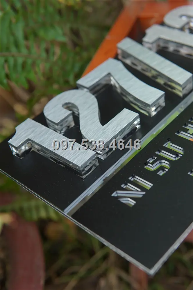 Biển Số Nhà Đẹp Hiện Đại tại Tuy Hòa -Phú Yên Kích Thước 30x20, Số Nổi 8mm, Chữ Nổi 2mm, Chất Liệu Mica, Alu , Mực Uv, Làm Theo Yêu Cầu, Miễn Phí Thiết Kế Và Miễn Phí Vận Chuyển Tận Nhà 16 Biển Số Nhà Đẹp Hiện Đại tại Tuy Hòa -Phú Yên
Kích Thước 30x20, Số Nổi 8mm, Chữ Nổi 2mm, Chất Liệu Mica, Alu , Mực Uv, Làm Theo Yêu Cầu, Miễn Phí Thiết Kế Và Miễn Phí Vận Chuyển Tận Nhà - Ảnh 16