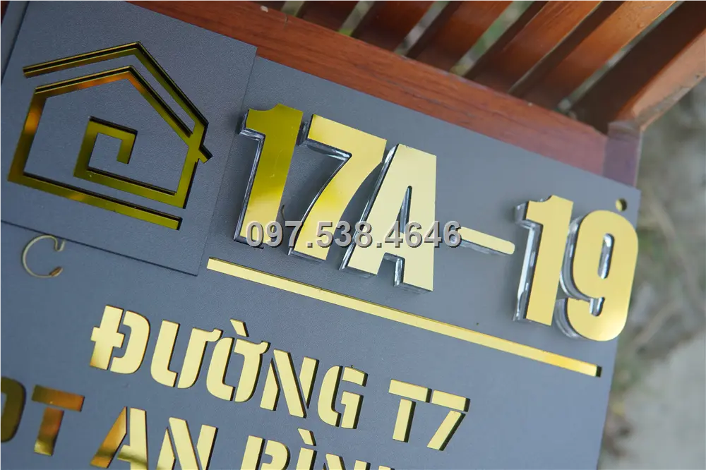 Biển Số Nhà Đẹp Hiện Đại tại Tuyên Quang Kích Thước 30x20, Số Nổi 8mm, Chữ Nổi 2mm, Chất Liệu Mica, Alu , Mực Uv, Làm Theo Yêu Cầu, Miễn Phí Thiết Kế Và Miễn Phí Vận Chuyển Tận Nhà 11 Biển Số Nhà Đẹp Hiện Đại tại Tuyên Quang
Kích Thước 30x20, Số Nổi 8mm, Chữ Nổi 2mm, Chất Liệu Mica, Alu , Mực Uv, Làm Theo Yêu Cầu, Miễn Phí Thiết Kế Và Miễn Phí Vận Chuyển Tận Nhà - Ảnh 11