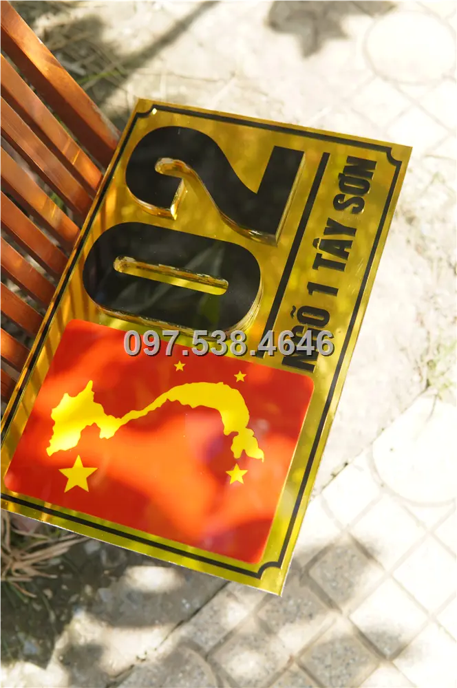 Biển Số Nhà Đẹp Hiện Đại tại Thái Nguyên Kích Thước 30x20, Số Nổi 8mm, Chữ Nổi 2mm, Chất Liệu Mica, Alu , Mực Uv, Làm Theo Yêu Cầu, Miễn Phí Thiết Kế Và Miễn Phí Vận Chuyển Tận Nhà 10 Biển Số Nhà Đẹp Hiện Đại tại Thái Nguyên
Kích Thước 30x20, Số Nổi 8mm, Chữ Nổi 2mm, Chất Liệu Mica, Alu , Mực Uv, Làm Theo Yêu Cầu, Miễn Phí Thiết Kế Và Miễn Phí Vận Chuyển Tận Nhà - Ảnh 10