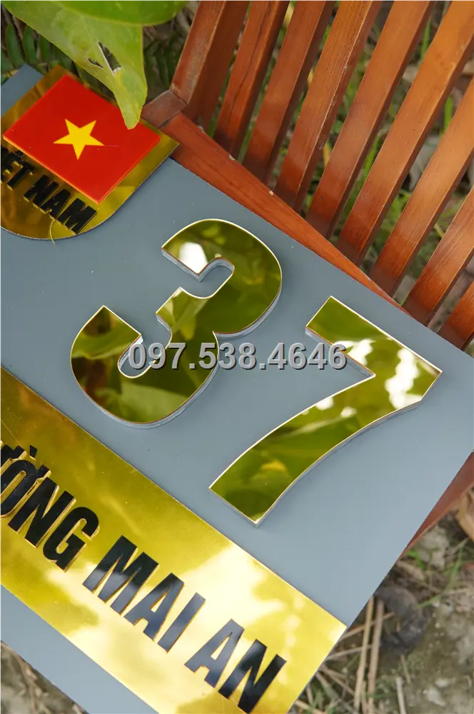 Biển Số Nhà Đẹp Hiện Đại tại Tuy Hòa -Phú Yên Kích Thước 30x20, Số Nổi 8mm, Chữ Nổi 2mm, Chất Liệu Mica, Alu , Mực Uv, Làm Theo Yêu Cầu, Miễn Phí Thiết Kế Và Miễn Phí Vận Chuyển Tận Nhà 13 Biển Số Nhà Đẹp Hiện Đại tại Tuy Hòa -Phú Yên
Kích Thước 30x20, Số Nổi 8mm, Chữ Nổi 2mm, Chất Liệu Mica, Alu , Mực Uv, Làm Theo Yêu Cầu, Miễn Phí Thiết Kế Và Miễn Phí Vận Chuyển Tận Nhà - Ảnh 13