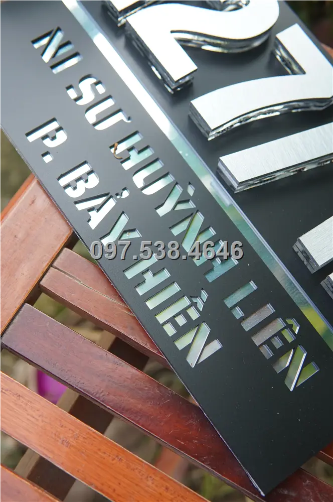 Biển Số Nhà Đẹp Hiện Đại tại Thủ Dầu Một -Bình Dương Kích Thước 30x20, Số Nổi 8mm, Chữ Nổi 2mm, Chất Liệu Mica, Alu , Mực Uv, Làm Theo Yêu Cầu, Miễn Phí Thiết Kế Và Miễn Phí Vận Chuyển Tận Nhà 2 Biển Số Nhà Đẹp Hiện Đại tại Thủ Dầu Một -Bình Dương
Kích Thước 30x20, Số Nổi 8mm, Chữ Nổi 2mm, Chất Liệu Mica, Alu , Mực Uv, Làm Theo Yêu Cầu, Miễn Phí Thiết Kế Và Miễn Phí Vận Chuyển Tận Nhà - Ảnh 2