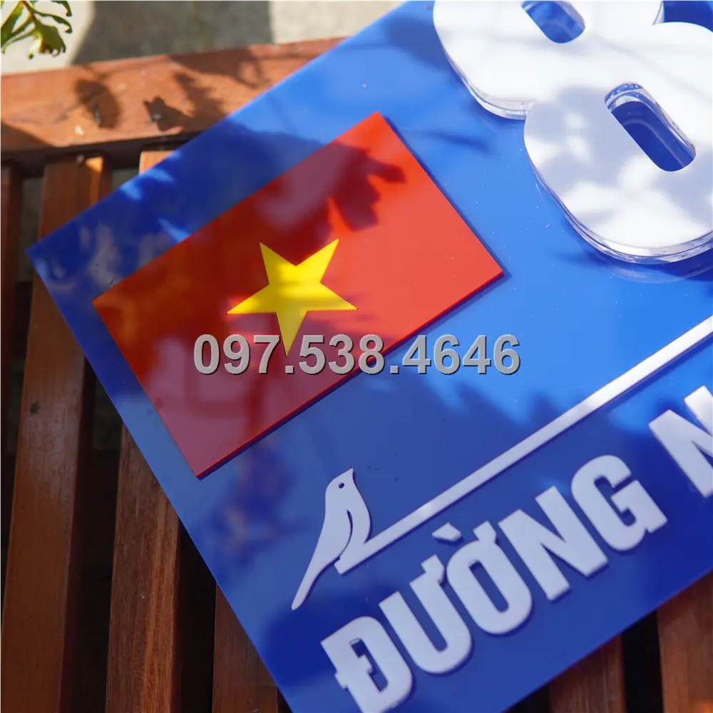 Biển Số Nhà Đẹp Hiện Đại tại Vị Thanh -Hậu Giang Kích Thước 30x20, Số Nổi 8mm, Chữ Nổi 2mm, Chất Liệu Mica, Alu , Mực Uv, Làm Theo Yêu Cầu, Miễn Phí Thiết Kế Và Miễn Phí Vận Chuyển Tận Nhà 9 Biển Số Nhà Đẹp Hiện Đại tại Vị Thanh -Hậu Giang
Kích Thước 30x20, Số Nổi 8mm, Chữ Nổi 2mm, Chất Liệu Mica, Alu , Mực Uv, Làm Theo Yêu Cầu, Miễn Phí Thiết Kế Và Miễn Phí Vận Chuyển Tận Nhà - Ảnh 9