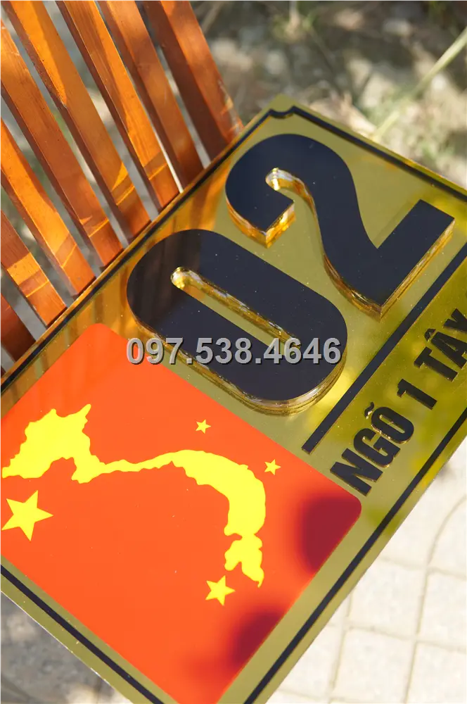 Biển Số Nhà Đẹp Hiện Đại tại Tuyên Quang Kích Thước 30x20, Số Nổi 8mm, Chữ Nổi 2mm, Chất Liệu Mica, Alu , Mực Uv, Làm Theo Yêu Cầu, Miễn Phí Thiết Kế Và Miễn Phí Vận Chuyển Tận Nhà 13 Biển Số Nhà Đẹp Hiện Đại tại Tuyên Quang
Kích Thước 30x20, Số Nổi 8mm, Chữ Nổi 2mm, Chất Liệu Mica, Alu , Mực Uv, Làm Theo Yêu Cầu, Miễn Phí Thiết Kế Và Miễn Phí Vận Chuyển Tận Nhà - Ảnh 13