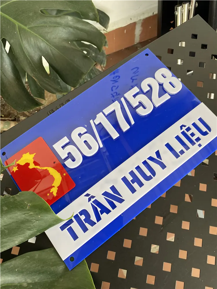 Biển Số Nhà Đẹp Hiện Đại tại Đà Lạt (Lâm Đồng) Kích Thước 30x20, Số Nổi 8mm, Chữ Nổi 2mm, Chất Liệu Mica, Alu , Mực Uv, Làm Theo Yêu Cầu, Miễn Phí Thiết Kế Và Miễn Phí Vận Chuyển Tận Nhà 7 Biển Số Nhà Đẹp Hiện Đại tại Đà Lạt (Lâm Đồng)
Kích Thước 30x20, Số Nổi 8mm, Chữ Nổi 2mm, Chất Liệu Mica, Alu , Mực Uv, Làm Theo Yêu Cầu, Miễn Phí Thiết Kế Và Miễn Phí Vận Chuyển Tận Nhà - Ảnh 7