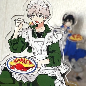 Stande Anime Móc Khóa Người Lạ Bên Bãi Biển Người Giúp Việc Series Acrylic Đứng Hashimoto Shun Chibana Mio Bộ Sưu Tập Hàng Hóa 1