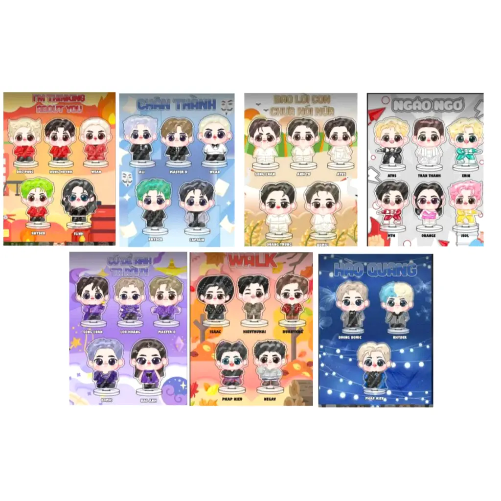 Stande Blindbox Blind Pack Standee 5CM Chibi ATSH Anh Trai Say Hi , Trang Trí Bàn Học 10 Stande Blindbox Blind Pack Standee 5CM Chibi ATSH Anh Trai Say Hi , Trang Trí Bàn Học 9