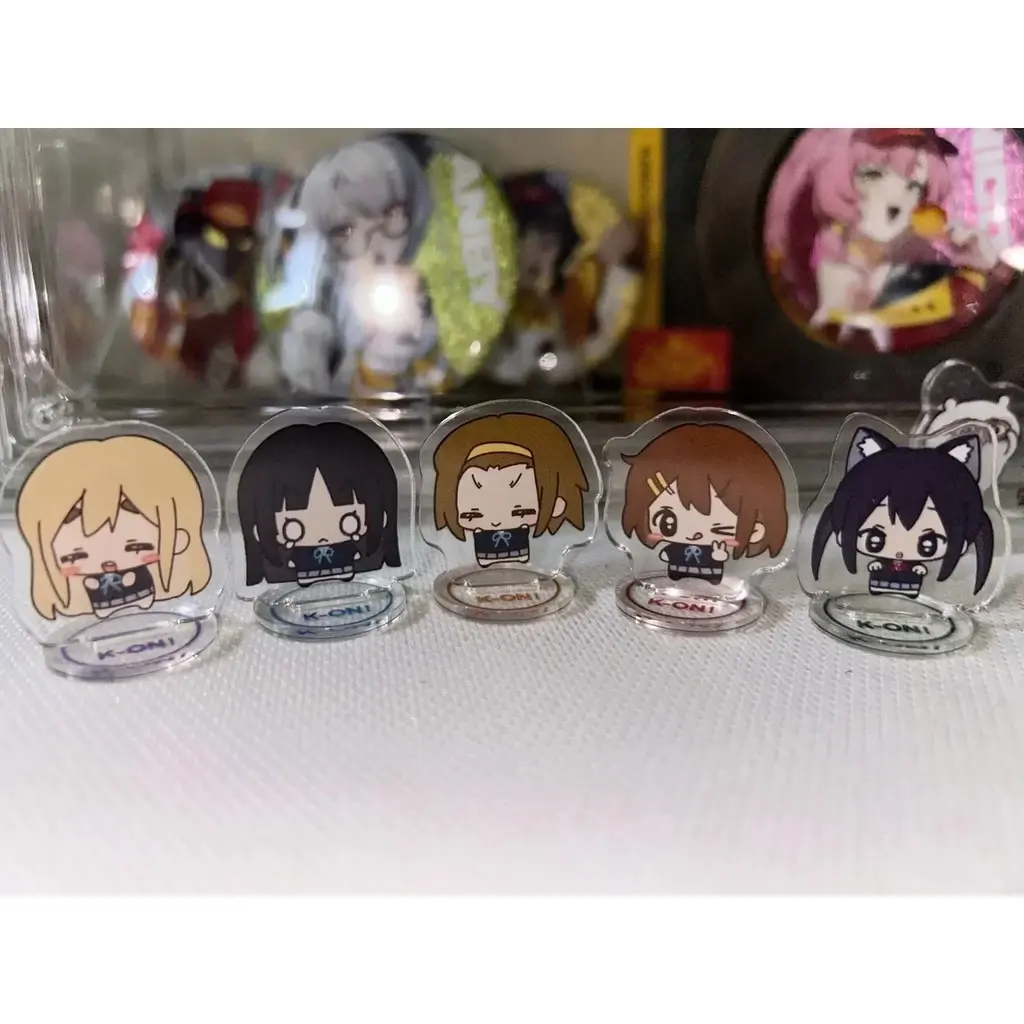 Standee Anime K-On Mô Hình Mica Chibi Trang Trí Bàn Học Hirasawa Yui Akiyama Mio Ritsu Tsumugi Azusa Quà Tặng Sưu Tầm 3