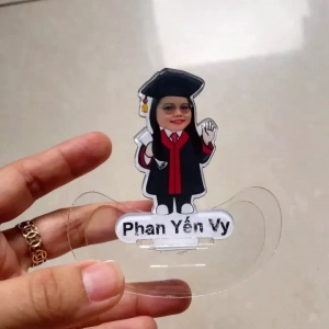 Standee Lắc Lư Lật Đật Cử Nhân In Theo Yêu Cầu Quà Tặng Cho Học Sinh Chibi Cute ,trưng Bày Góc Học Tập Để Bàn Làm Việc 1
