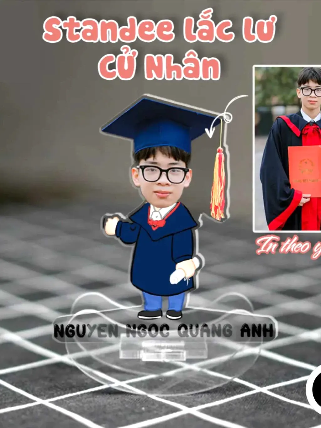 Standee Lắc Lư Lật Đật Cử Nhân In Theo Yêu Cầu Quà Tặng Cho Học Sinh Chibi Cute ,trưng Bày Góc Học Tập Để Bàn Làm Việc 8 Standee Lắc Lư Lật Đật Cử Nhân In Theo Yêu Cầu Quà Tặng Cho Học Sinh Chibi Cute ,trưng Bày Góc Học Tập Để Bàn Làm Việc 7
