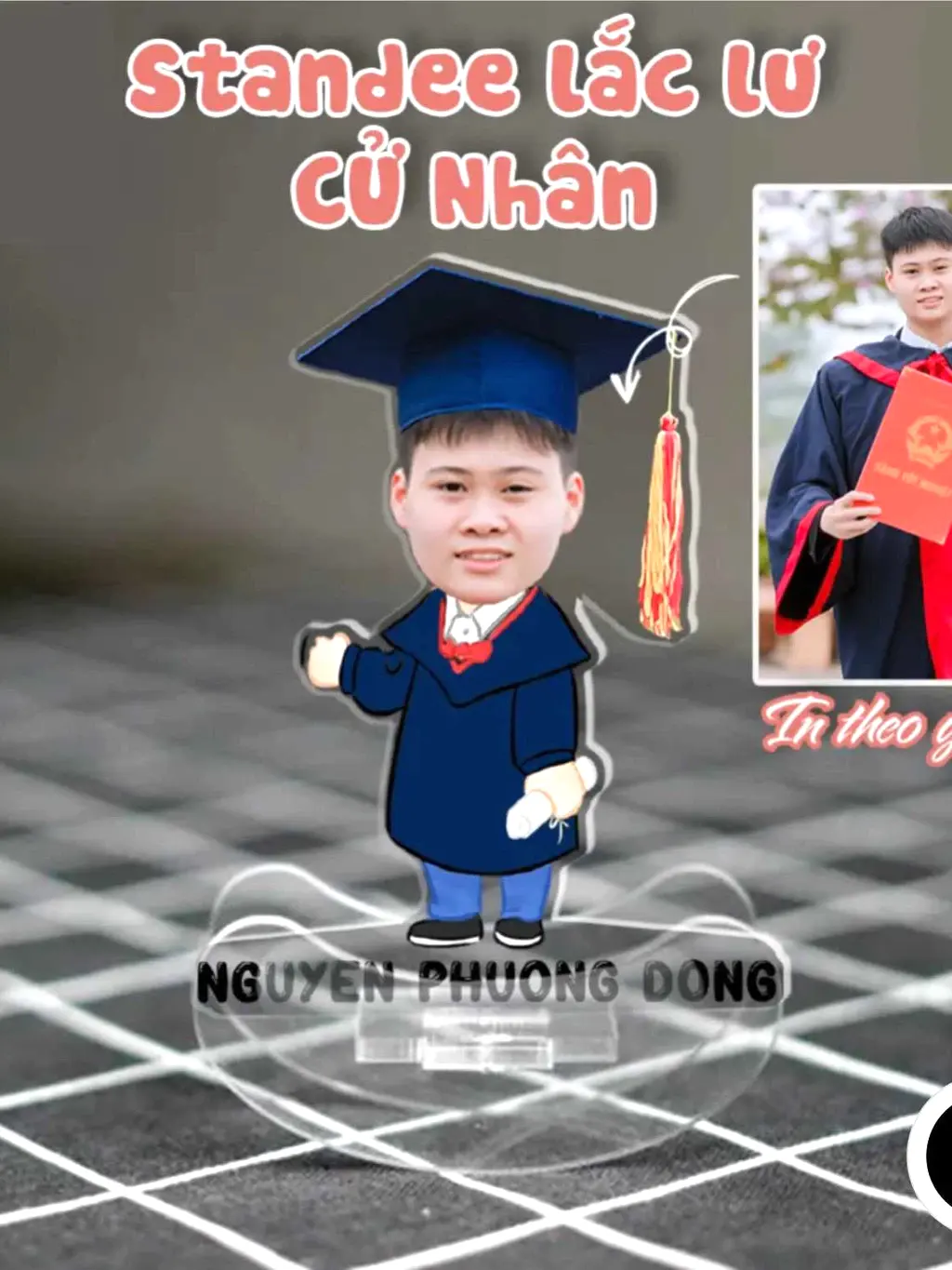 Standee Lắc Lư Lật Đật Cử Nhân In Theo Yêu Cầu Quà Tặng Cho Học Sinh Chibi Cute ,trưng Bày Góc Học Tập Để Bàn Làm Việc 9 Standee Lắc Lư Lật Đật Cử Nhân In Theo Yêu Cầu Quà Tặng Cho Học Sinh Chibi Cute ,trưng Bày Góc Học Tập Để Bàn Làm Việc 8
