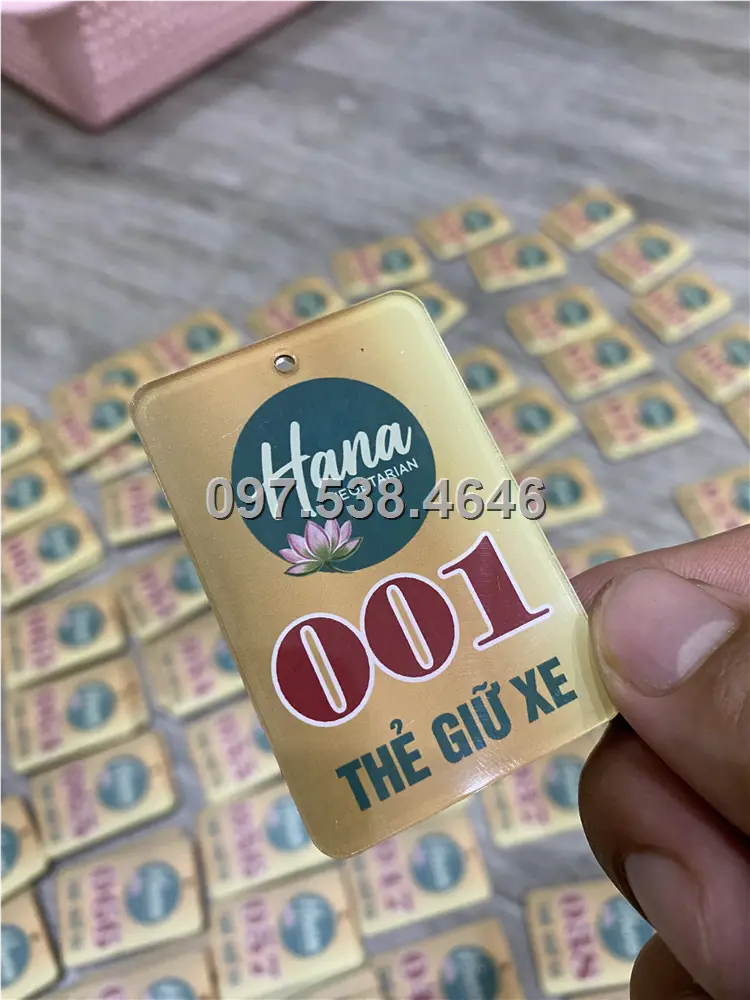 Thẻ Giữ Xe Mica Logo Treo Theo Yêu Cầu, Giá Xưởng, Cắt Laser, Mica Trong Suốt Dày 4mm , kích thước 4.5x5.5 cm , Giá Tận Gốc, Free Ship Từ 30 Cái 2 Thẻ Giữ Xe Mica Logo Treo Theo Yêu Cầu, Giá Xưởng, Cắt Laser, Mica Trong Suốt Dày 4mm , kích thước 4.5x5.5 cm , Giá Tận Gốc, Free Ship Từ 30 Cái - Ảnh 2