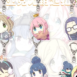 Yuru Camp Have A Good Day! Móc Khóa Hình Nhân Vật Hoạt Hình Anime Đáng Yêu, Theo Yêu Cầu Mica Trong Suốt In 2 Mặt , Trang Trí Treo Cặp, Balo 1