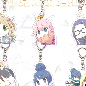 Yuru Camp Have A Good Day! Móc Khóa Hình Nhân Vật Hoạt Hình Anime Đáng Yêu, In Theo Yêu Cầu Mica Trong Suốt In 2 Mặt , Trang Trí Treo Cặp, Balo 1