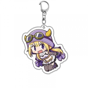 1pc Anime Puella Magi Madoka Magica Kaname Akemi Homura Cartoon Keychain Bag Tag Acg Móc Khóa In Theo Yêu Cầu, Chất Liệu Mica Trong Suốt In 2 Mặt , Dày 4mm