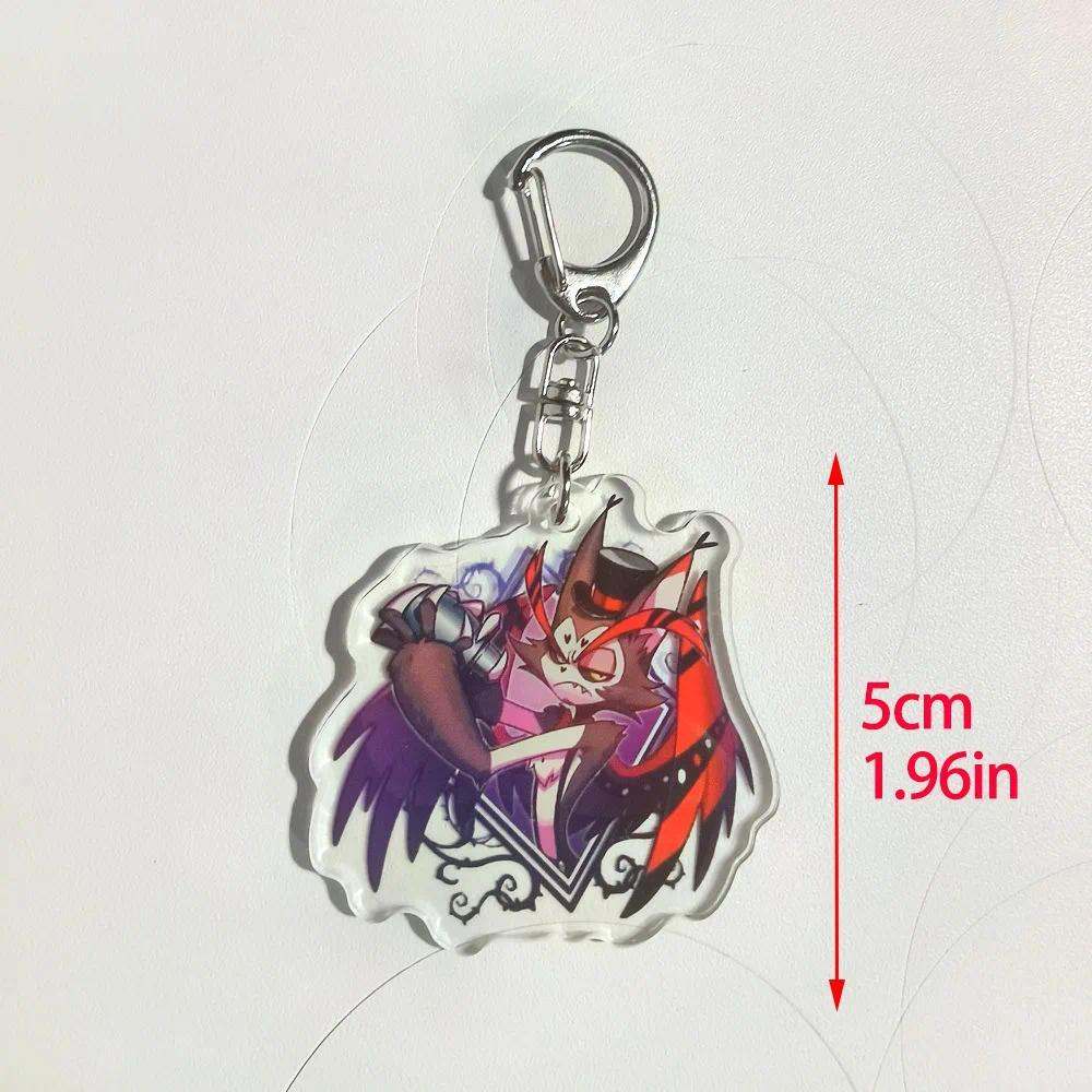 1pc Hazbin Hotels Bag Acrylic Face Hangings Accessories Anime Fashion Jewelry Keychain Móc Khóa In Theo Yêu Cầu, Chất Liệu Mica Trong Suốt In 2 Mặt , Dày 4mm 2 1pc Hazbin Hotels Bag Acrylic Face Hangings Accessories Anime Fashion Jewelry Keychain Móc Khóa In Theo Yêu Cầu, Chất Liệu Mica Trong Suốt In 2 Mặt , Dày 4mm - Ảnh 2