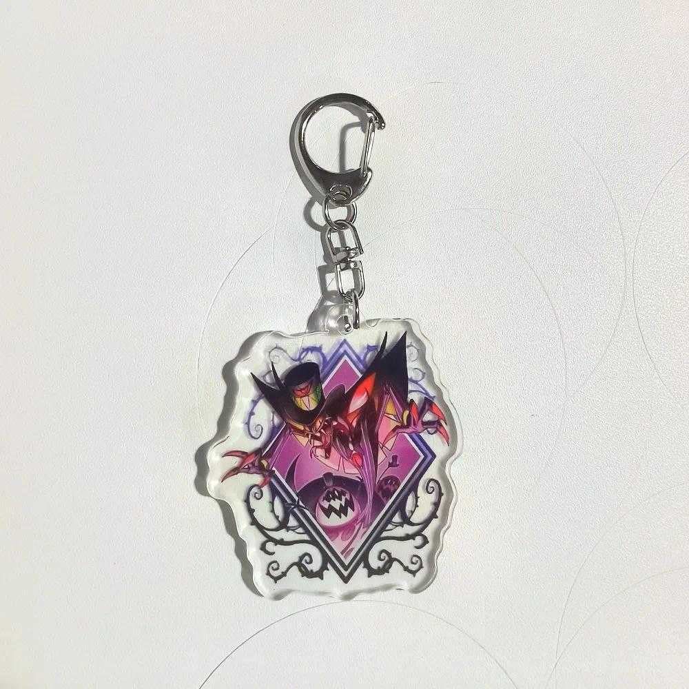1pc Hazbin Hotels Bag Acrylic Face Hangings Accessories Anime Fashion Jewelry Keychain Móc Khóa In Theo Yêu Cầu, Chất Liệu Mica Trong Suốt In 2 Mặt , Dày 4mm 4 1pc Hazbin Hotels Bag Acrylic Face Hangings Accessories Anime Fashion Jewelry Keychain Móc Khóa In Theo Yêu Cầu, Chất Liệu Mica Trong Suốt In 2 Mặt , Dày 4mm - Ảnh 4