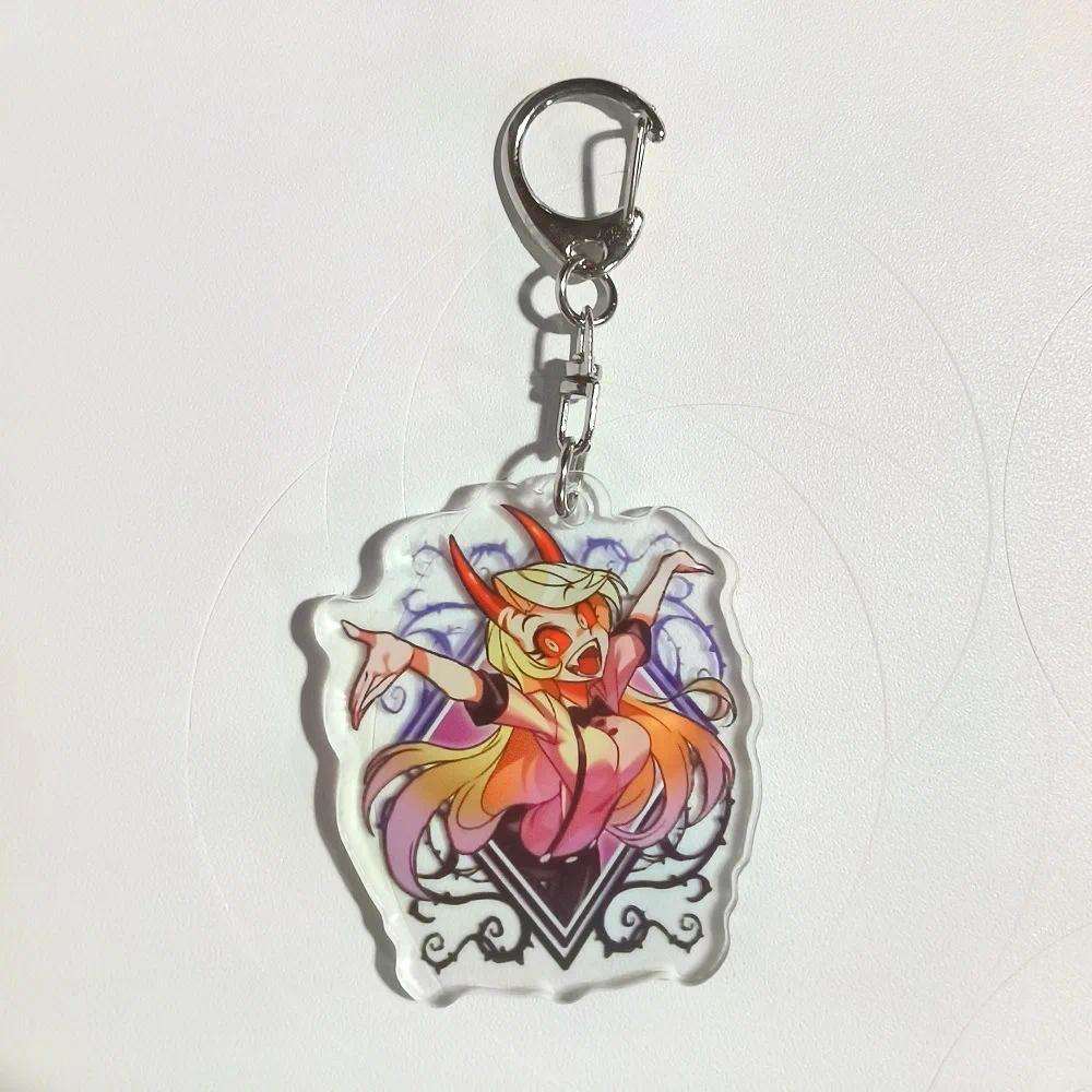 1pc Hazbin Hotels Bag Acrylic Face Hangings Accessories Anime Fashion Jewelry Keychain Móc Khóa In Theo Yêu Cầu, Chất Liệu Mica Trong Suốt In 2 Mặt , Dày 4mm 6 1pc Hazbin Hotels Bag Acrylic Face Hangings Accessories Anime Fashion Jewelry Keychain Móc Khóa In Theo Yêu Cầu, Chất Liệu Mica Trong Suốt In 2 Mặt , Dày 4mm - Ảnh 6